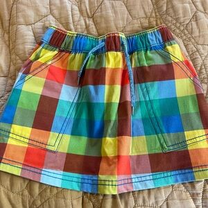 Hanna Andersson Size 4 Colorful Plaid Skirt